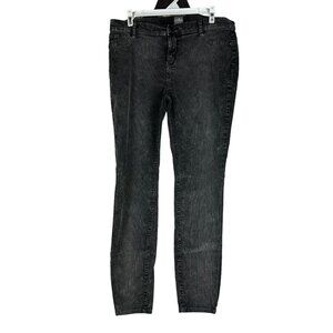 Soho New York Company Black Corduroy Straight Leg Jeans Womens Size 10 Stretchy